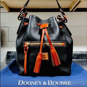 NWOT Dooney and Bourke Leather Drawstring